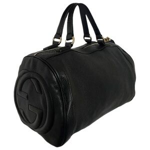 Gucci Pebbled Leather GG Soho Boston Bag Excellent condition